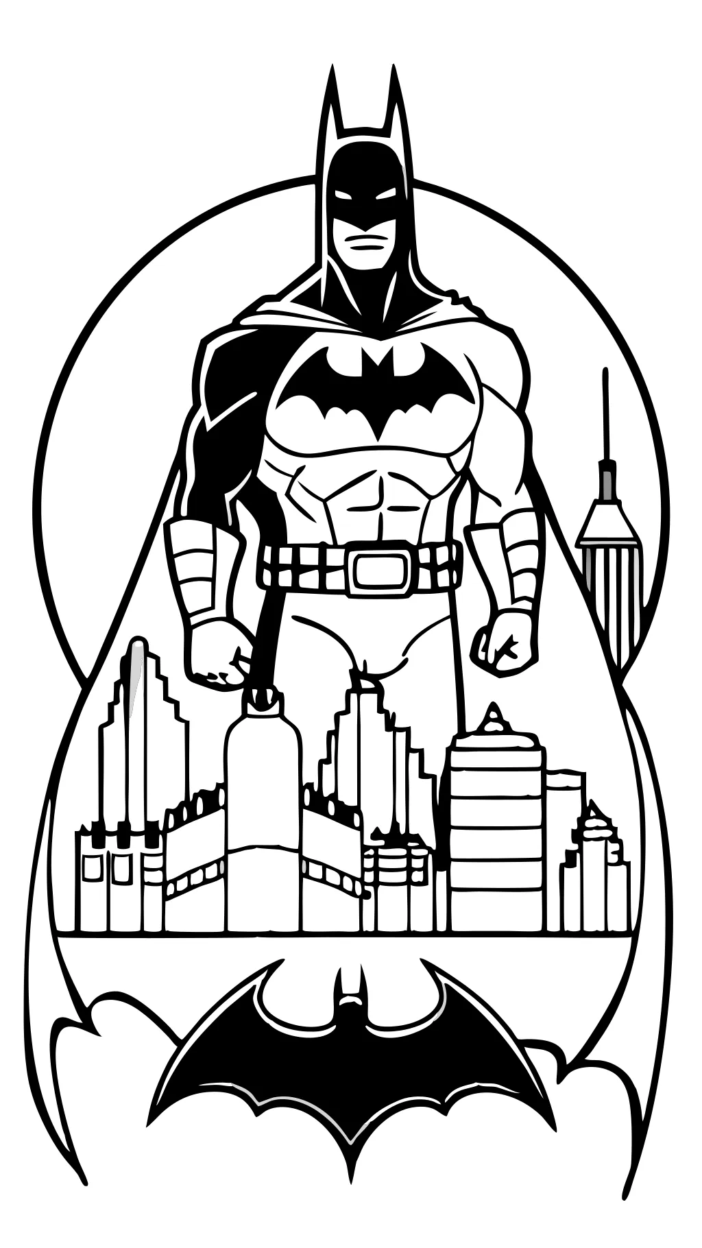 batman coloring book pages